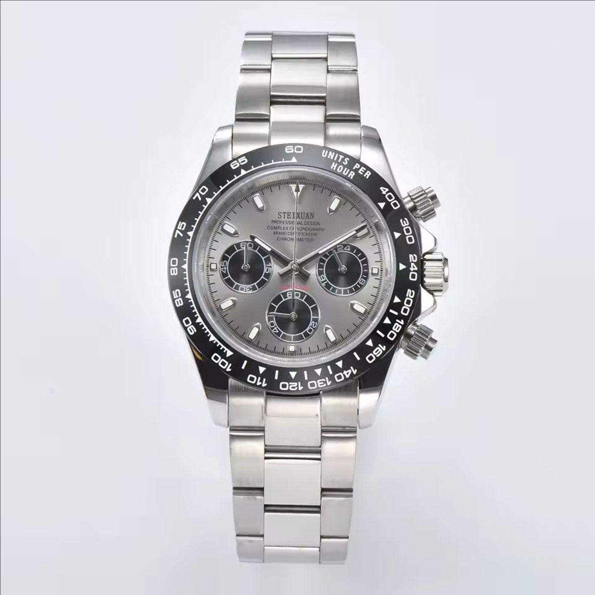 STEIXUAN Luxury Sports Quartz Watch Sapphire Glass 316L stainless steel waterproof for men's custom watches with VK63 watch movement