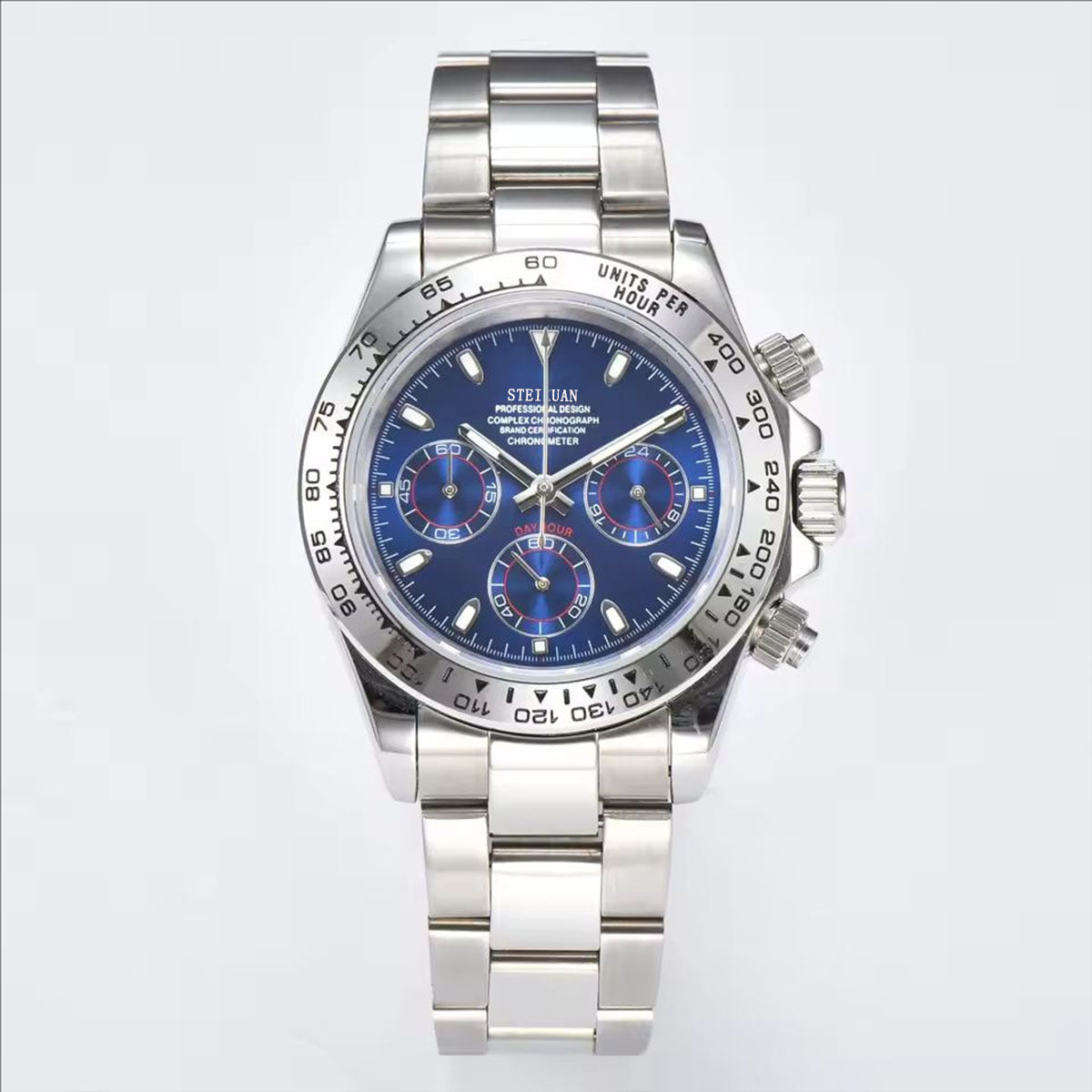 STEIXUAN Luxury Sports Quartz Watch Sapphire Glass 316L stainless steel waterproof for men's custom watches with VK63 watch movement