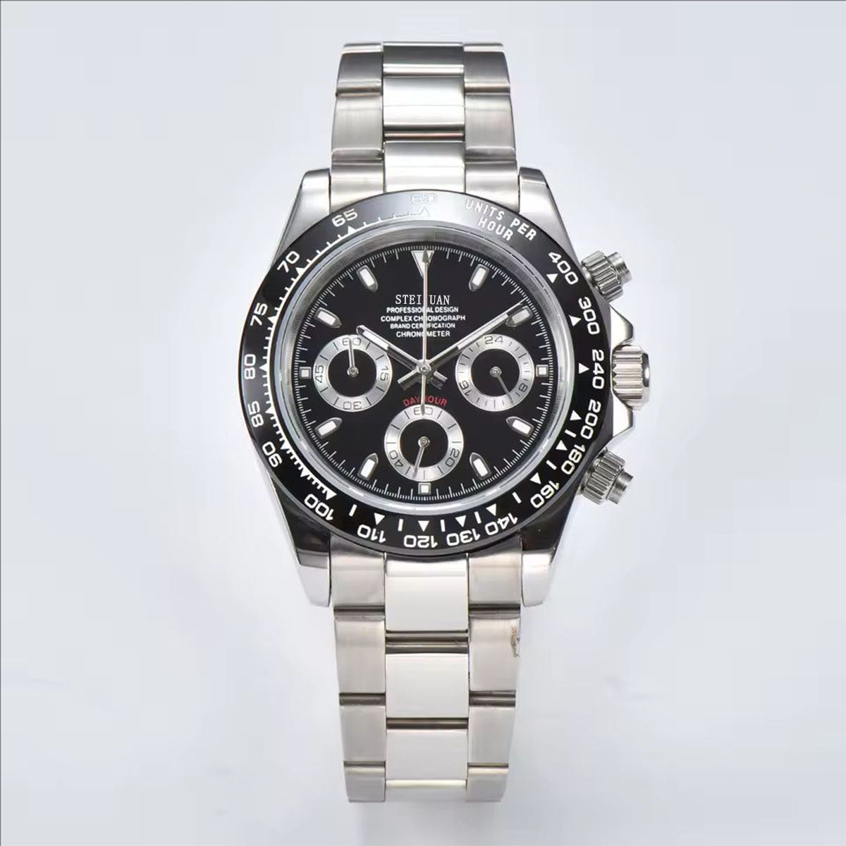 STEIXUAN Luxury Sports Quartz Watch Sapphire Glass 316L stainless steel waterproof for men's custom watches with VK63 watch movement