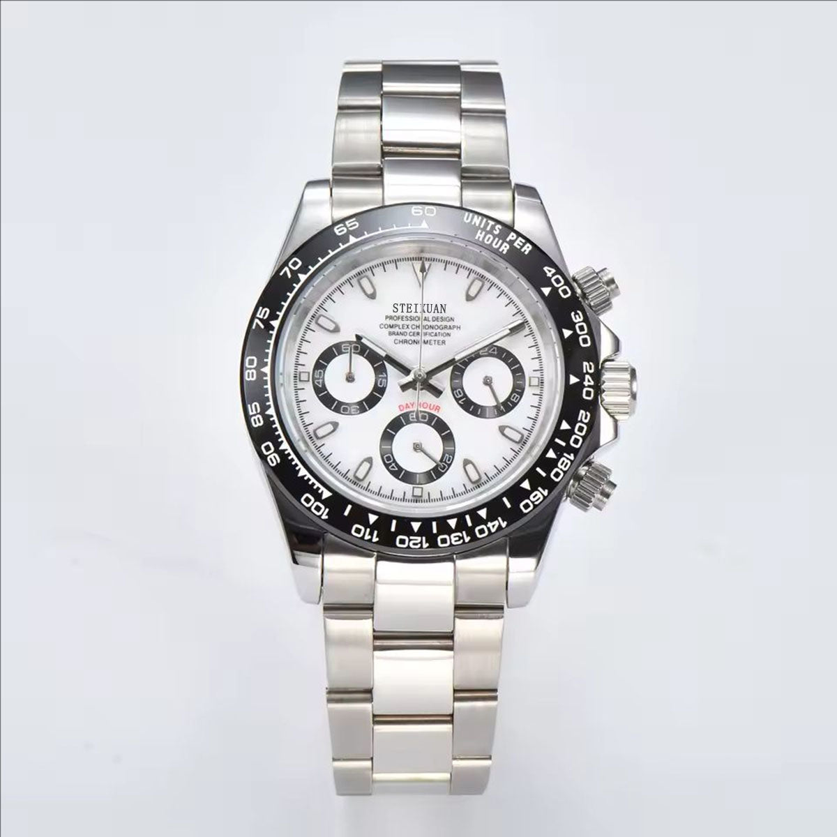 STEIXUAN Luxury Sports Quartz Watch Sapphire Glass 316L stainless steel waterproof for men's custom watches with VK63 watch movement