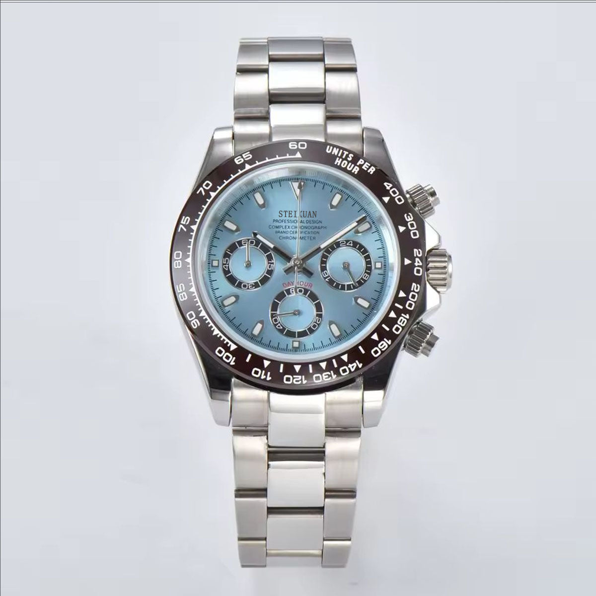 STEIXUAN Luxury Sports Quartz Watch Sapphire Glass 316L stainless steel waterproof for men's custom watches with VK63 watch movement